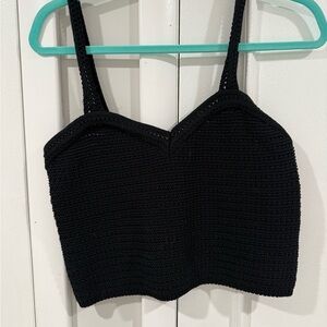 dh NEW YORK Black Knit Tank Top